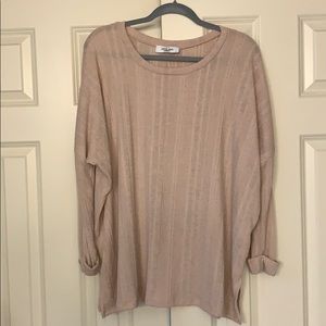 CJLA Evelyn Knit Pullover Sweater - Blush - Small